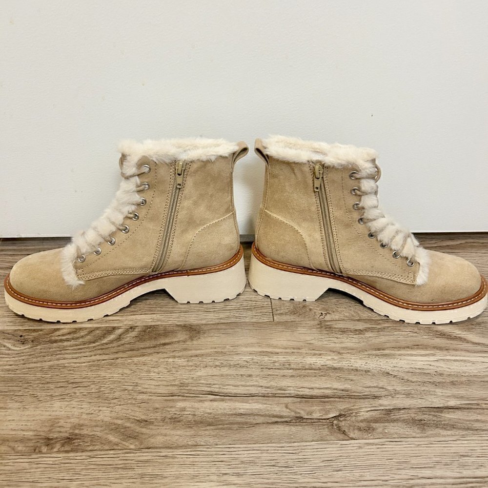 Madden Girl Carraf Hiker Boot Faux Fur Sand Beige Size 9 BRAND NEW - Picture 6 of 12